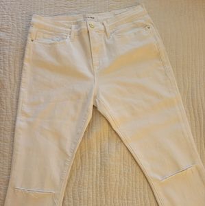White FRAME Skinny Jeans